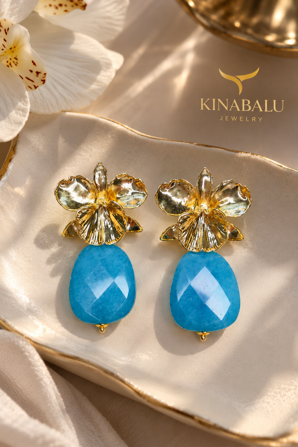 Orquídea de Mar — Agate Earrings